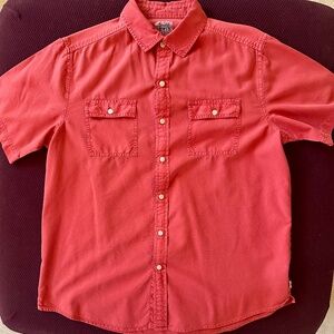 Mens Levis Red SS Shirt, Size L
